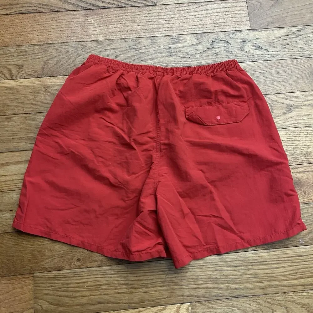 Patagonia Baggies Red Swim Trunks Board Shorts 5” Medium